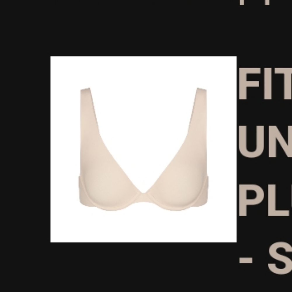 Skims Fits Everybody Unlined Apex Plunge Bra